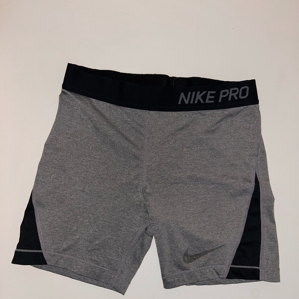 Nike Pro Gray and Black Shorts